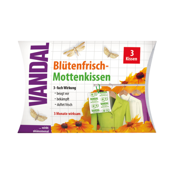 Vandal Bluetenfrisch Mottenkissen mit 3 fach Wirkung